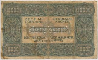 1923. 10.000K "80 FILLÉR - NYOLCVAN FILLÉR" felülbélyegzéssel, nyomdahely jelölés nélkül T...
