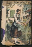 1911 Budapest, izraelita vallású árusnő házalókönyve, sok bejegyzéssel, bélyegzővel, 2 korona okmánybélyeggel, elvált gerinccel, 42 p., 18x13cm / Jewish travelling saleswomans ID