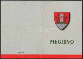 2001 Alsóörs szoboravatás levélzáró díjjegyes levélen + Meghívó
