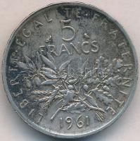 Franciaország 1961. 5Fr Ag T:2,2- France 1961. 5 Francs Ag C:XF,VF  Krause KM#926
