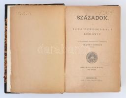 1894 Századok. XVIII. évfolyam. Szerk.: Szilágyi Sándor. Budapest, 1894, Magyar Történelmi Társulat,...
