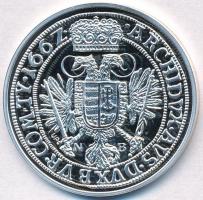 DN "Magyar tallérok utánveretben - I. Lipót tallérja 1662" Ag emlékérem tanúsítvánnyal (20...