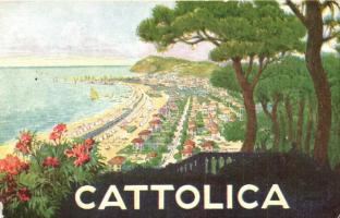 Cattolica, Beach, Polygone Iroda advertisement on backside (EM)