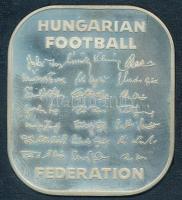 1982. "MLSZ / FIFA Világbajnokság Spanyolországban" Ag emlékérem eredeti tokban (35g/0.925/35x40mm) T:2(PP)