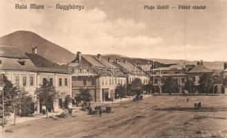 Nagybánya, Baia Mare; Fő tér, üzletek. Kiadja Rosenstein / main square, shops