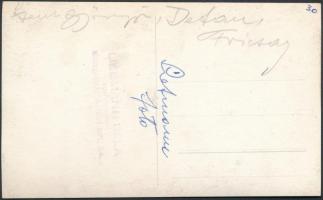 Liebmann Béla (1899-1996): Szent Györgyi Albert és Fricsay Ferenc, fotó, hátulján feliratozva, pecsé...