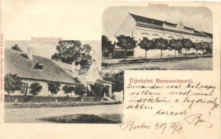 Borossebes, Sebis; Szolgabíró hivatal, Községháza, Honisch udv. fényképész felvétele / court, town hall