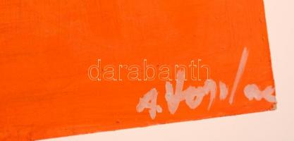 A. Varga Imre (1953- ): Kompozicó. Olaj, farost, jelzett, 29×41 cm