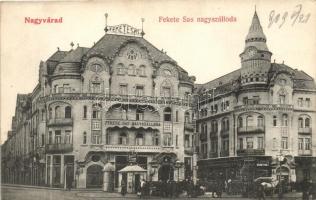 Nagyvárad, Oradea; Fekete Sas Nagyszálloda, Grosz üzlete / hotel, shop