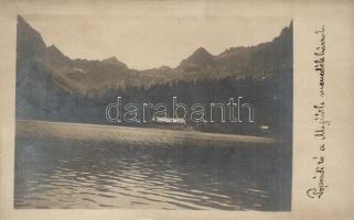 1909 Tátra, Poprádi tó, Majláth menedékház / lake, rest house, photo