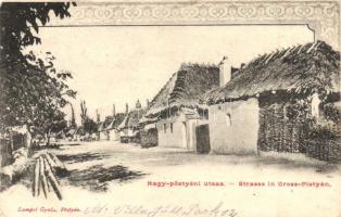 Pöstyén, Nagypöstyén, Gross-Pistyán; Utcarészlet, kiadja Lampel Gyula / street (EK)