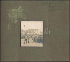 1915 Királyunk 85. születésnapjának megünneplése, Veszprém. 15 fotó díszes, alkalmi vászonkötéses al...