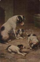 50 db RÉGI művészlap, vegyes minőség / 50 old art postcards, mixed quality