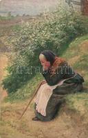 50 db RÉGI művészlap, vegyes minőség / 50 old art postcards, mixed quality