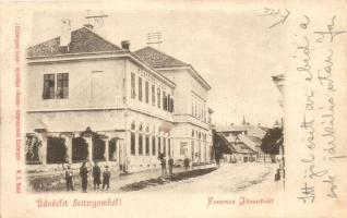 Esztergom, Ferenc József út, Fürdő szálloda, Hunnia kiadása (EK)