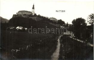 1933 Nyitra, Nitra; Református harangavatás emlékére / castle, church, photo