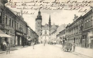 Kassa, Kosice; Deák Ferenc utca, Brück Tóbiás úri szabó / street, shops (vágot / cut)