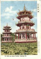 1958 Kaohsiung, The Spring and Autumn Pavilions AIR MAIL (ek)