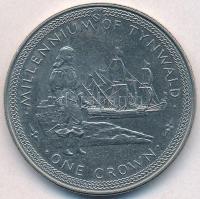 Man-sziget 1979. 1C Cu-Ni "II. Erzsébet / Tynwald ezeréves" T:1- ujjlenyomat
Isle of Man ...