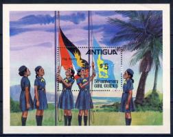 50 years Girl Guides Association of Antigua block, Cserkész blokk, 50 Jahre Pfadfinderinnenverband von Antigua Block