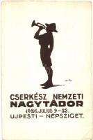 1926 Cserkész Nemzeti Nagytábor, Újpest-Népsziget / Hungarian National Scout Camp s: Velősy Béla (EK)