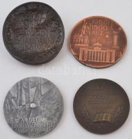 4db-os külföldi emlékérem, közte 1981. "Ezerháromszáz éves a bolgár állam - Bolgár Kulturális K...