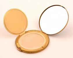 Réz púdertartó gyöngy díszítéssel, d:6,5 cm