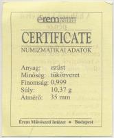 DN "A magyar nemzet pénzérméi - A háború kétnyelvű pénze 1914-1918" Ag emlékérem tanúsítvá...