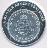 DN A magyar nemzet pénzérméi - A pengő bevezetése 1926-1946 Ag emlékérem tanúsítvánnyal (10,45g/0.999/35mm) T:PP