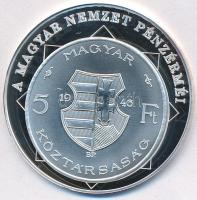 DN "A magyar nemzet pénzérméi - A forint rendszer bevezetése 1946-1948" Ag emlékérem tanús...