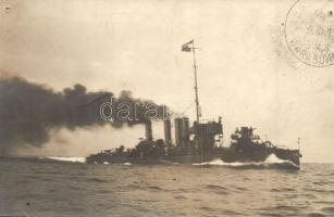 Osztrák-magyar haditengerészet rombolója / K.u.K. Kriegsmarine destroyer (pinhole)