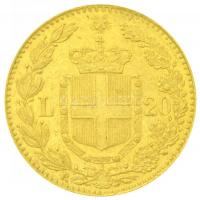 Olaszország 1879R 20L Au "I. Umberto" (6,44g/0.900) T:2
Italy 1879R 20 Lire Au "Umbe...