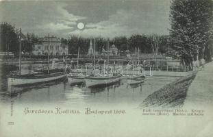 Budapest XIV. Városliget,  Ezredéves országos kiállítás, haditengerészeti móló