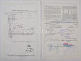 Amerikai Egyesült Államok 1971-1975. 4db klf részvény "Continental Mortgage Investors", &q...