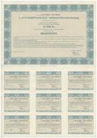 Budapest 1996. "A City Kárpótlási Jegy Befektető Részvénytársaság" 10db egyenként 1000Ft é...