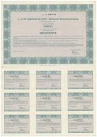 Budapest 1996. "A City Kárpótlási Jegy Befektető Részvénytársaság" 1000Ft értékű részvénye...