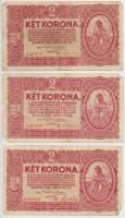 1920. 2K (6x) mindegyik csillagos sorszámmal T:III,III- Adamo K7/1e