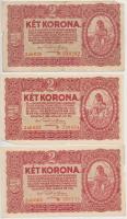1920. 2K (6x) mindegyik csillagos sorszámmal T:III,III-
Adamo K7/1e