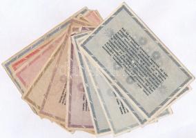 1946. 13db-os adópengő tétel 10.000-10.000.000AP közti címletek, közte fordított címeres is T:III