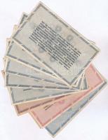 1946. 13db-os adópengő tétel 100.000-10.000.000AP közti címletek, közte fordított címeres is T:III