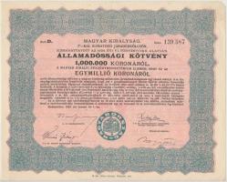 Budapest 1925. "Magyar Királyság 5%-kal kamatozó Járadékkölcsön Államadóssági Kötvény" 125...
