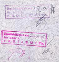 Ausztria / Bécs 1897. "3 1/2%-os Állami Nyugdíjkötvény" kötvény 200K-ról bélyegzésekkel T:...