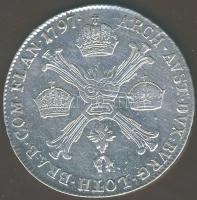 Ausztriai Németalföld/magyar verdejel 1797B 1/4 Krönungstaler Ag T:2/3 k