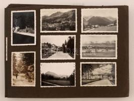 138 db fotó és képeslap a Magas-Tátrából, kartonon, részben feliratozva, különböző méretben / Vysoke...