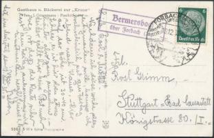 1935 Várkonyi Nagy Béla (Ligethy Béla) (1896-1980) költő, újságíró saját kézzel írt képeslapja Rosl Grimmnek utazásáról / Autograph letter of a Hungarian poet to Rosl Grimm