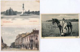 7 db RÉGI magyar városképes lap, érdekesebb lapok / 7 old Hungarian postcards; interesting cards