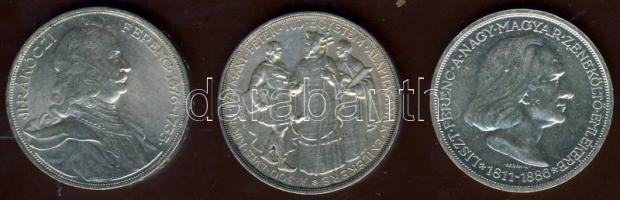 1935-36. 2P Ag 3klf "Liszt, Rákóczi, Pázmány" sor T:1/2