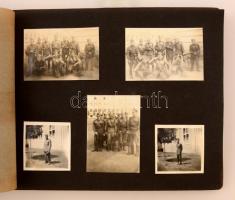 1954-1957 A Magyar Néphadsereg katonáinak életét megörökítő fotóalbum 297 db különböző méretű képpel...