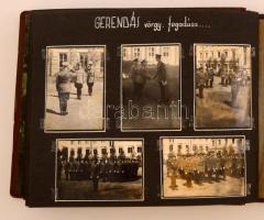 1954-1957 A Magyar Néphadsereg katonáinak életét megörökítő fotóalbum 297 db különböző méretű képpel...