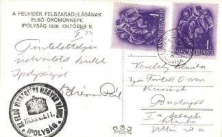 1938 Ipolyság, Sahy; Bevonulás / entry of the Hungarian troops, So. Stpl